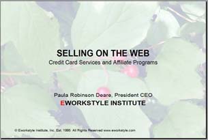Selling on the Web slide